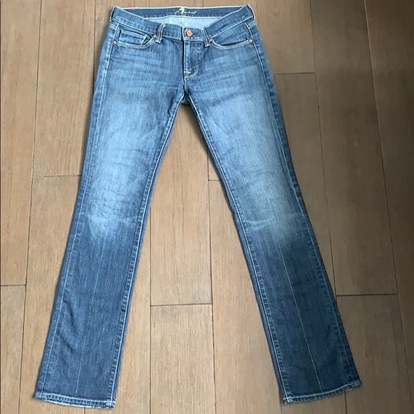 7 For All Mankind Straight Jeans Size 27 - Picture 2 of 8